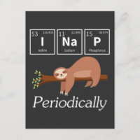 Graciosa ciencia Pun Química Sloth Nap Lover