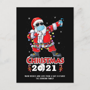 Postal Graciosa Cuarentena Feliz Navidad Festividad