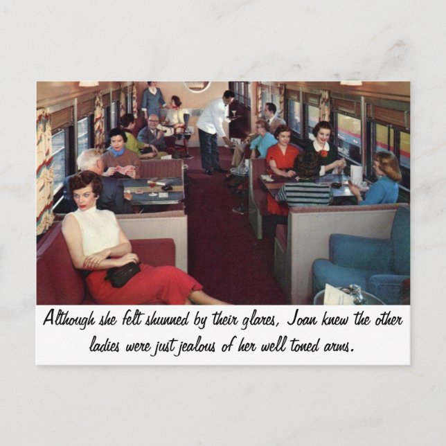 Postal Graciosa escena retro (Anverso)