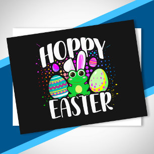 Postal Graciosa felicidad de amapola pascua huevos de pas
