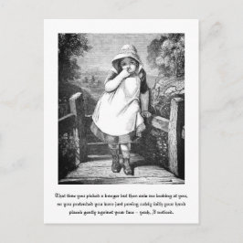 Postal Graciosa historia de Booger, Chica de la granja de