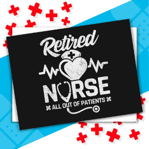 Postal Graciosa jubilación de la Enfermería de Chiste de 