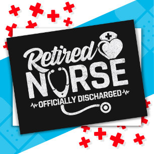 Postal Graciosa jubilación de la Enfermería de Chiste de 