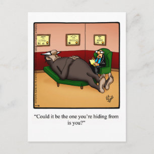 Postal graciosa para el humor de los pies grandes