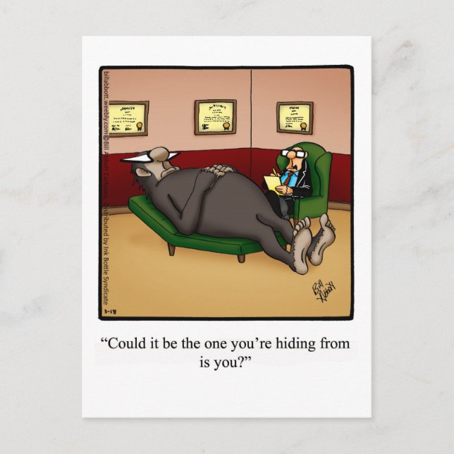 Postal graciosa para el humor de los pies grandes (Anverso)