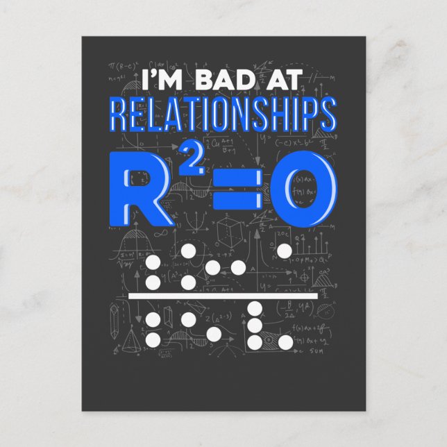 Postal Graciosa relación matemática Pun Math Teacher Stud (Anverso)