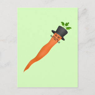 Postal Graciosas zanahorias