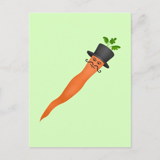Postal Graciosas zanahorias (Anverso)