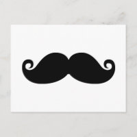 Gracioso bigote negro vintage