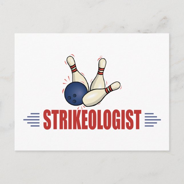 Postal Gracioso Bowling (Anverso)