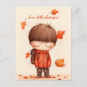 Postal Gracioso de vuelta a la escuela