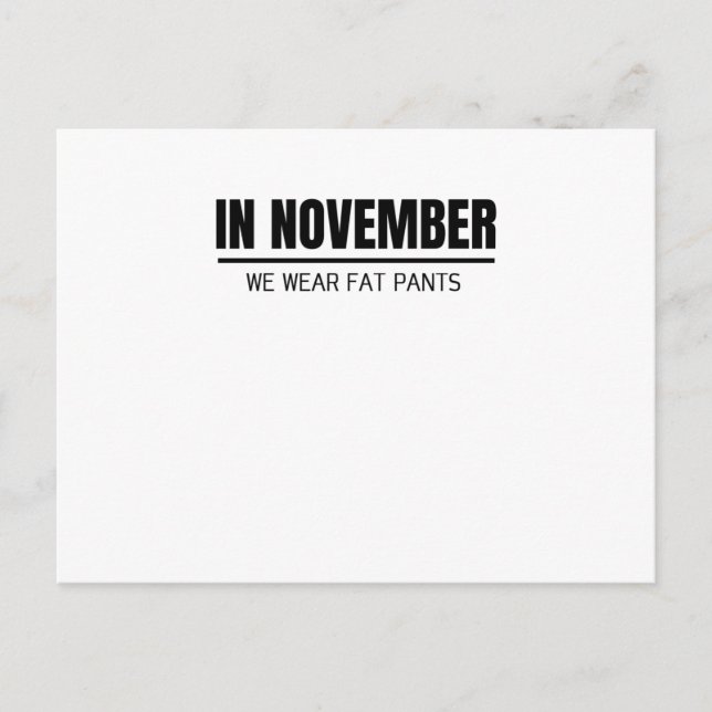 Postal Gracioso Día de Acción de Gracias a la familia coi (Anverso)