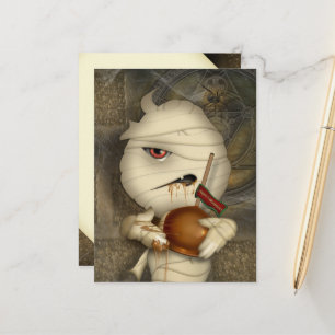 Postal Gracioso disfraz de Halloween para mamá