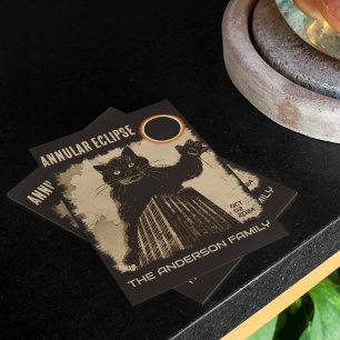 Postal Gracioso eclipse solar anual grande gato 2024