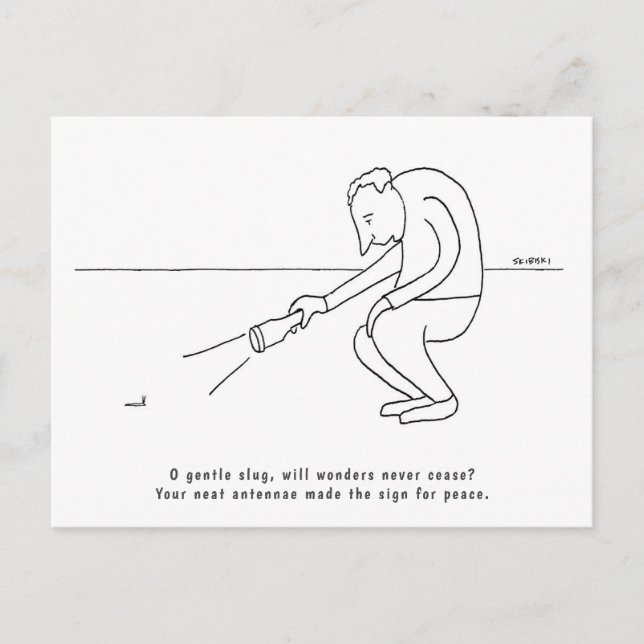 Postal Gracioso Ejemplo De Epigrama De Poema Corto Acerca (Anverso)