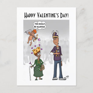 Postal Gracioso El día de San Valentín Postcard