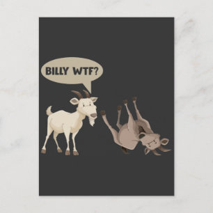 Postal Gracioso Fainting Goat Hilarious Mountain Animal