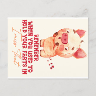 Postal Gracioso Farting