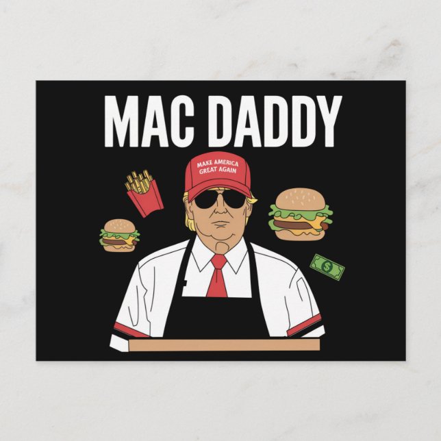 Postal Gracioso Fries Trump que hacen papi a los Fries Ma (Anverso)