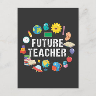 Postal Gracioso futuro profesor alumno amante de la escue