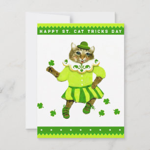 Postal Gracioso gato irlandés Irlanda