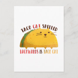 Postal Gracioso gato Personalizado Taco Chica regalo mexi