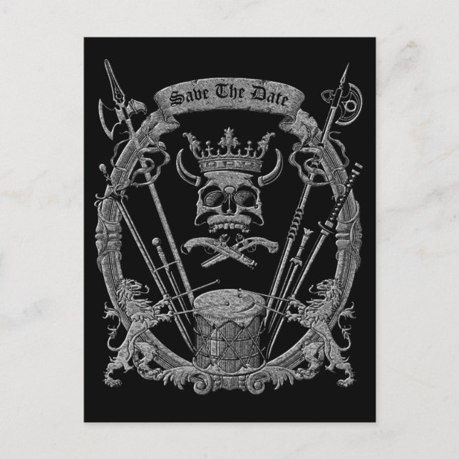 Postal Gracioso Guardar La Fecha (Anverso)