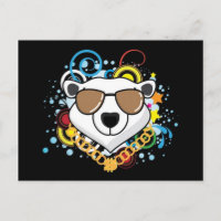 Gracioso Hip-Hop Polar Bear Picture