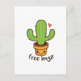Postal Gracioso HUGS GRATIS Hugz Cacti Cactus Pricky