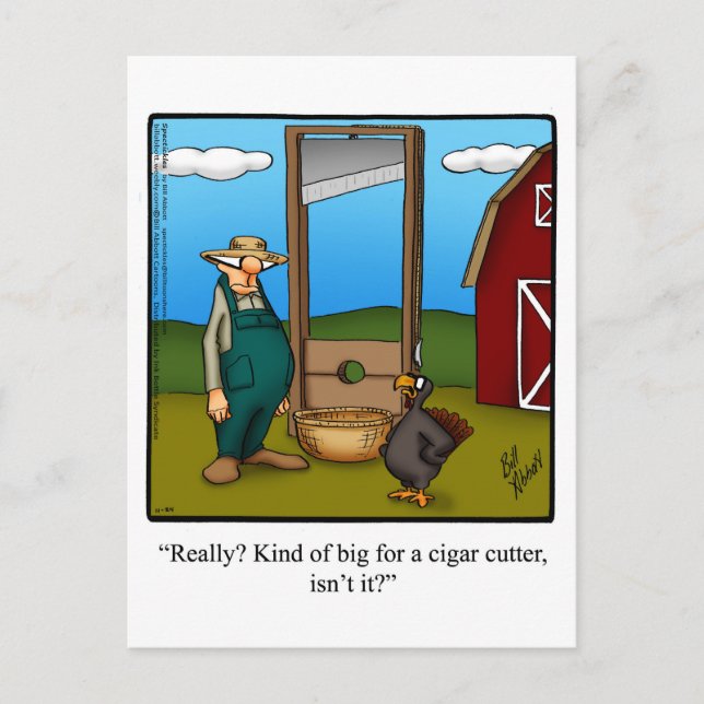 Postal Gracioso Humor De Acción De Gracias Postcard (Anverso)