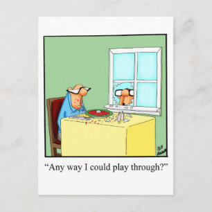 Postal Gracioso Humor de Golf Postcard
