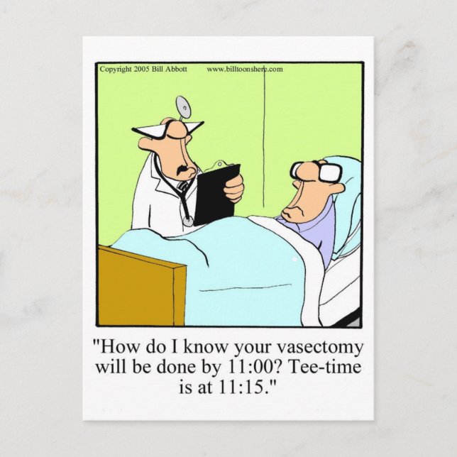 Postal Gracioso Humor de Golf Postcard (Anverso)