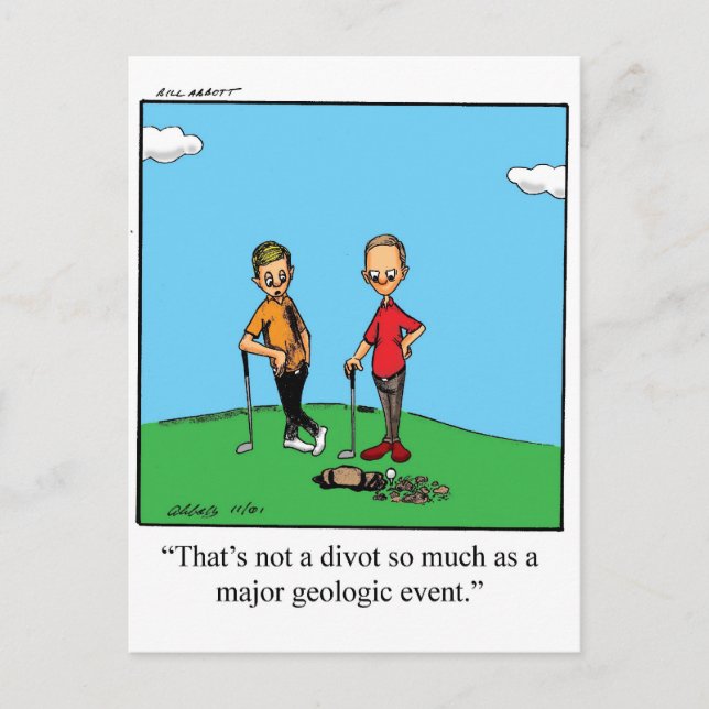 Postal Gracioso Humor de Golf Postcard (Anverso)