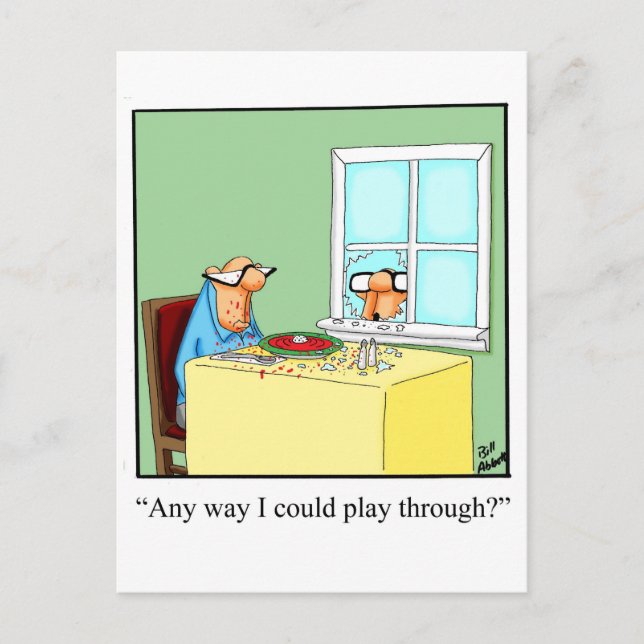 Postal Gracioso Humor de Golf Postcard (Anverso)