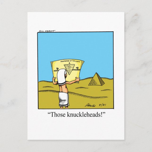 Postal Gracioso Humor De Ingeniería Postcard (Anverso)