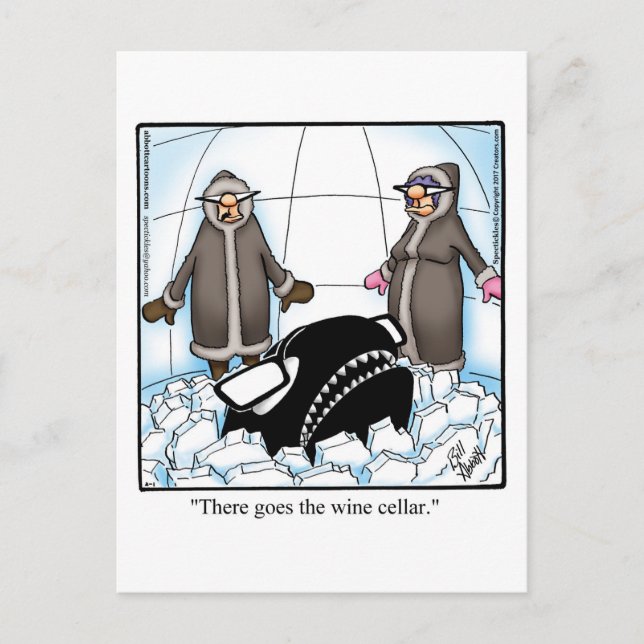 Postal Gracioso Humor De Vino Postcard (Anverso)