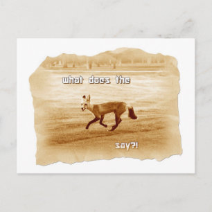 Postal gracioso lo que dice el zorro