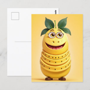 Postal Gracioso personaje bananero