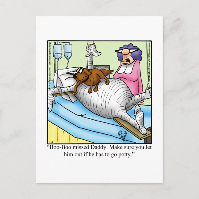 Postal Gracioso Ponte Bien Humor Postcard (Anverso)