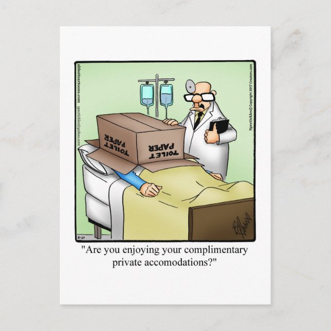 Postal Gracioso Ponte Bien Humor Postcard (Anverso)