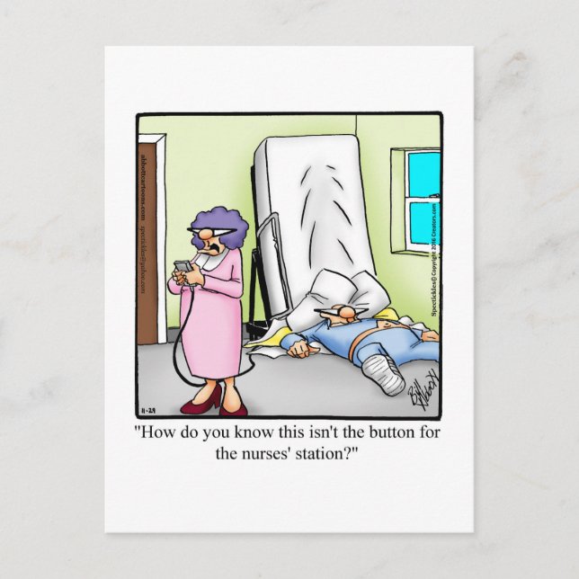 Postal Gracioso Ponte Bien Humor Postcard (Anverso)