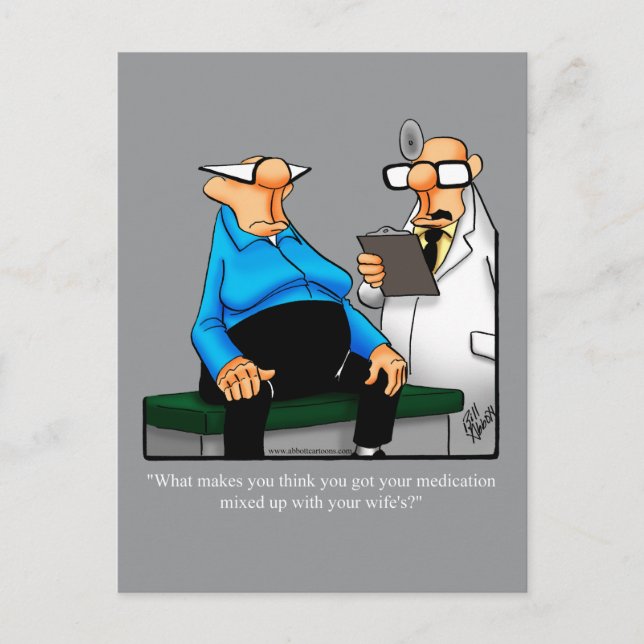 Postal Gracioso Ponte Bien Humor Postcard (Anverso)