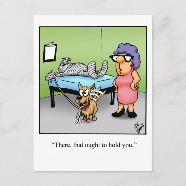 Postal Gracioso Ponte Bien Humor Postcard (Anverso)