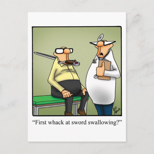 Postal Gracioso Ponte Bien Humor Postcard (Anverso)