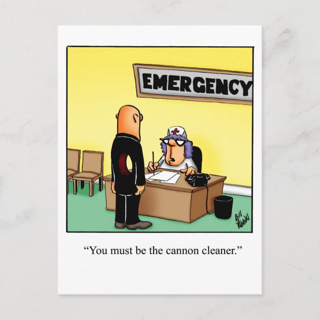 Postal Gracioso Ponte Bien Humor Postcard (Anverso)