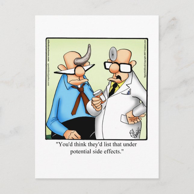 Postal Gracioso Ponte Bien Humor Postcard (Anverso)