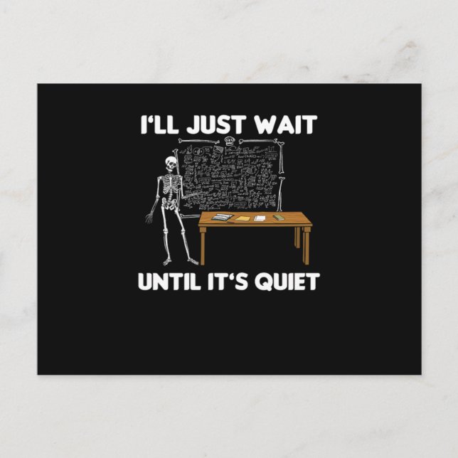 Postal Gracioso profesor de aula de profesor de pedagogía (Anverso)