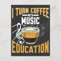 Gracioso profesor de música Coffee Lover School Hu