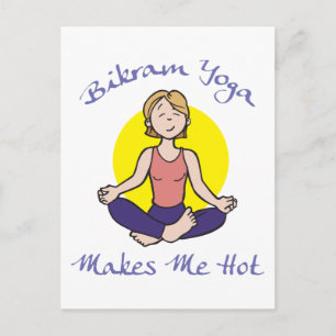 Postal Gracioso regalo de Yoga Bikram
