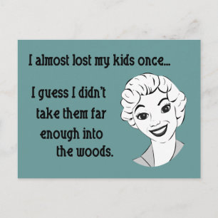 Postal Gracioso retro Mom Postcard